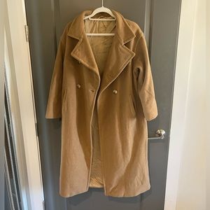Vintage Neiman Marcus Wool & Cashmere Camel Coat